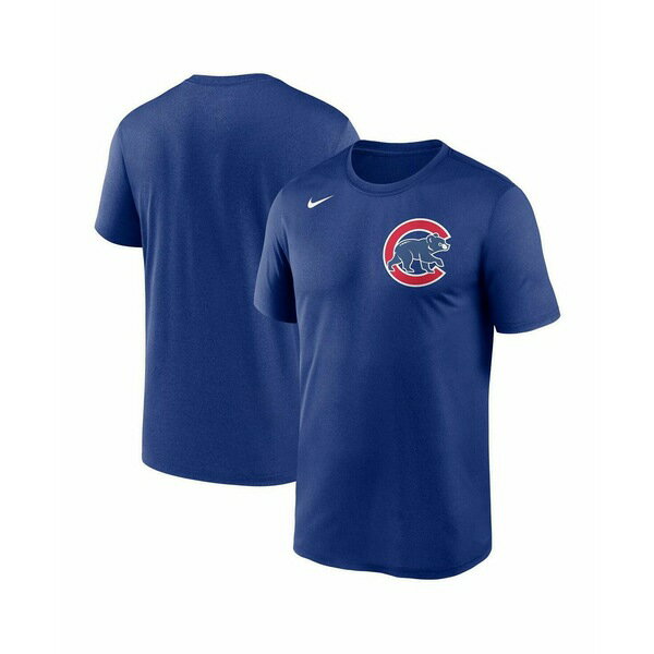 ナイキ レディース Tシャツ トップス Men's Royal Chicago Cubs New Legend Wordmark T-shirt Royal