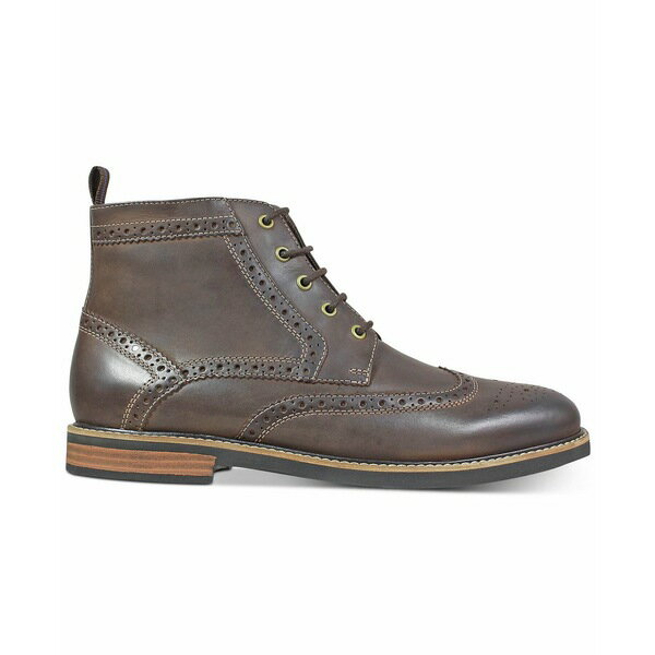 mubV Y u[c V[Y Men's Odell Wingtip Chukka Boots Brown Crazy Horse