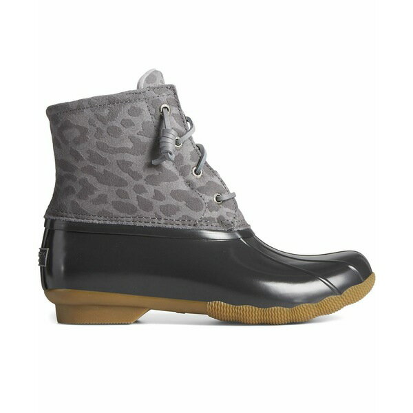 スペリー レディース ブーツ シューズ Women's Saltwater Waterproof Duck Boots, Created for Macy's Gray