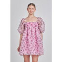 GhX[Y fB[X s[X gbvX Women's ganza Baby Doll Dress Pink multi