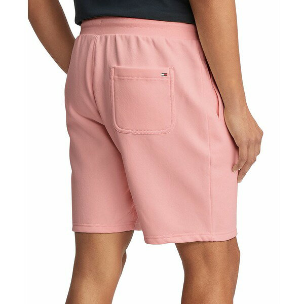 トミー ヒルフィガー メンズ カジュアルパンツ ボトムス Men's Cotton Fleece Logo Shorts Pink Crystal