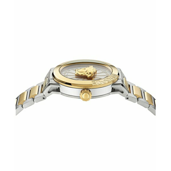 ヴェルサーチ レディース 腕時計 アクセサリー Women's Swiss Medusa Infinite Diamond (1/6 ct. t.w.) Two-Tone Stainless Steel Bracelet Watch 38mm Two Tone