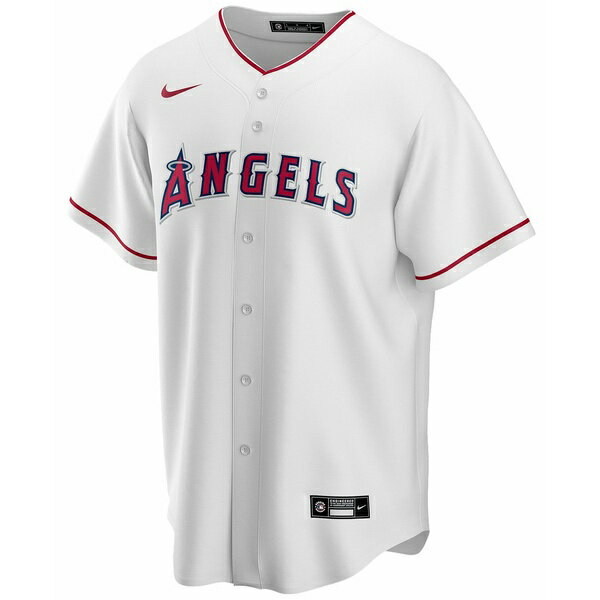ナイキ レディース Tシャツ トップス Men's Mike Trout Los Angeles Angels Official Player Replica Jersey White