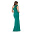 エスケープ レディース ワンピース トップス Women's Embellished One-Shoulder Scuba Gown Green