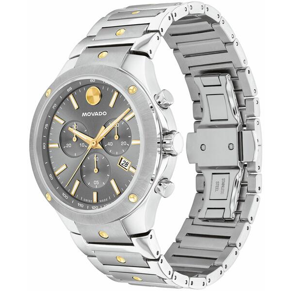 モバド モバド レディース 腕時計 アクセサリー Men's SE Swiss Quartz Chrono Stainless Steel Two-Tone Yellow PVD Watch 42mm Two-tone