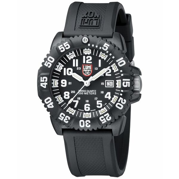 ルミノックス ルミノックス レディース 腕時計 アクセサリー Men's Swiss Navy Seal ColorMark Black Rubber Strap Watch 44mm No Color