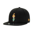 ニューエラ レディース 帽子 アクセサリー Men 039 s Black The Flintstones Pebbles 9FIFTY Snapback Adjustable Hat Black