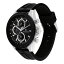 ȥߡ ҥե ǥ ӻ ꡼ Men's Multifunction Black Silicone Watch 46mm Black