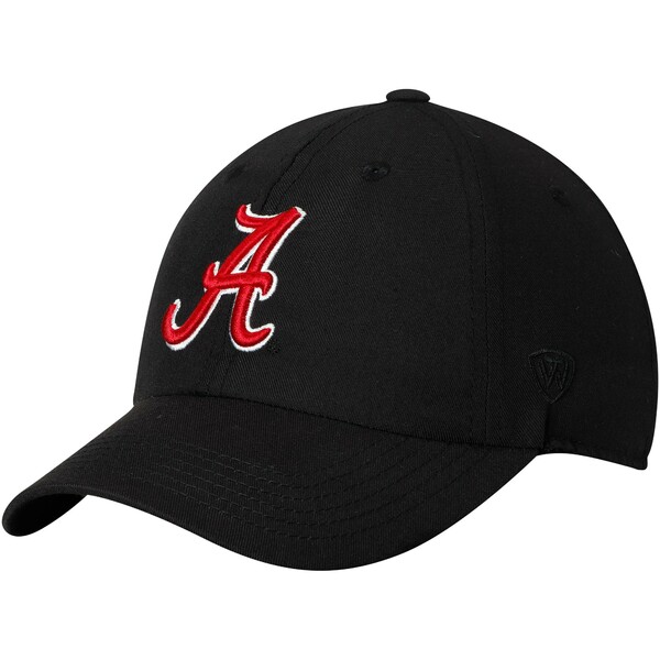 楽天astyトップ・オブ・ザ・ワールド メンズ 帽子 アクセサリー Alabama Crimson Tide Top of the World Primary Logo Staple Adjustable Hat Black