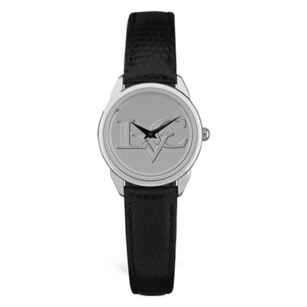 㡼ǥ ǥ ӻ ꡼ Lebanon Valley College Women's Medallion Leather Wristwatch Black