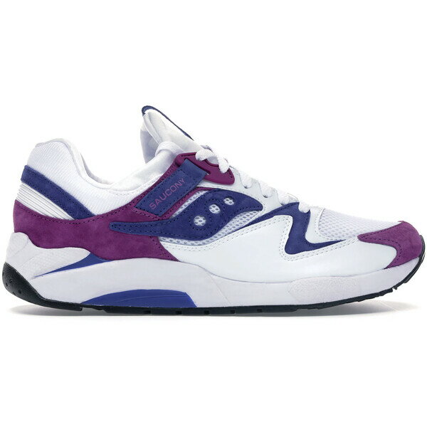 Saucony サッカニー メンズ スニーカー 【Saucony Grid 9000】 サイズ US_7(25.0cm) White Purple