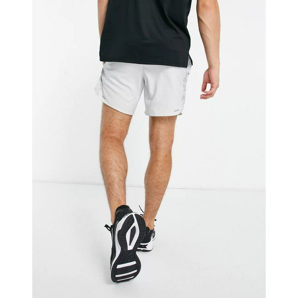 ナイキ メンズ カジュアルパンツ ボトムス Nike Running Dri-FIT Wild Run Stride 7-Inch unlined all over print shorts in gray Gray