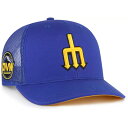 フォーティーセブン メンズ 帽子 アクセサリー '47 Men's Seattle Mariners 2023 City Connect Trucker Hat -(4)