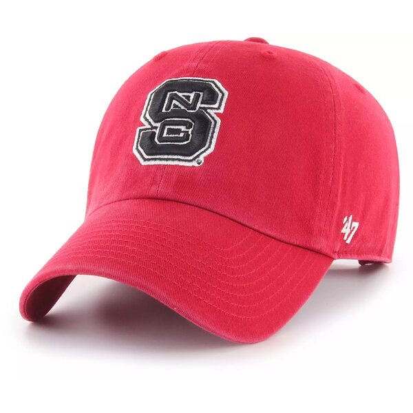 フォーティーセブン レディース 帽子 アクセサリー '47 Adult NC State Wolfpack Red Clean Up Adjustable Hat -