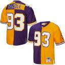 ミッチェル&ネス メンズ パーカー・スウェットシャツ アウター Mitchell & Ness Men's Minnesota Vikings John Randle #93 1998 Split Throwback Jersey -(4)