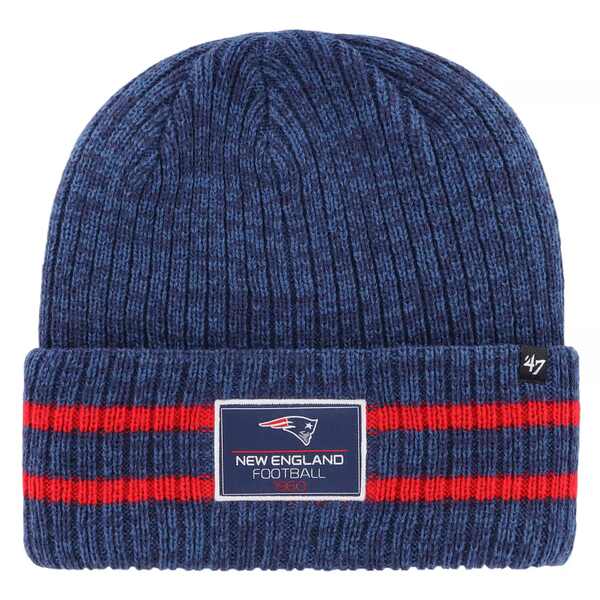 フォーティーセブン メンズ 帽子 アクセサリー '47 Men's New England Patriots Sitka Light Navy Knit Beanie -