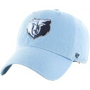 フォーティーセブン レディース 帽子 アクセサリー '47 Memphis Grizzlies Blue Cleanup Adjustable Hat -(4)
