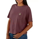 カーハート レディース シャツ トップス Carhartt Women's Boxy Fit Short Sleeve Tee Barnwood