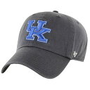 フォーティーセブン レディース 帽子 アクセサリー '47 Men's Kentucky Wildcats Charcoal Clean Up Adjustab...