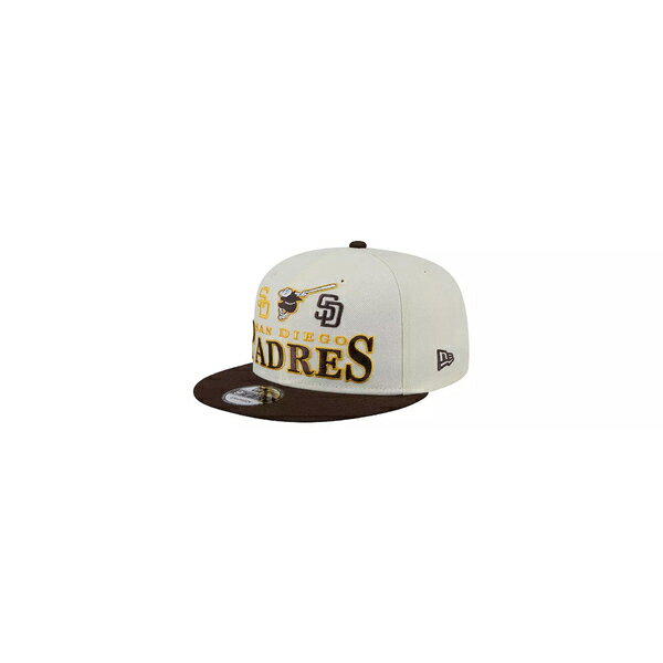 ニューエラ レディース 帽子 アクセサリー New Era Adult San Diego Padres White Archive 9Fifty Adjustable Hat -