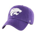 フォーティーセブン レディース 帽子 アクセサリー '47 Adult Purple Kansas State Wildcats Clean Up Adjust...