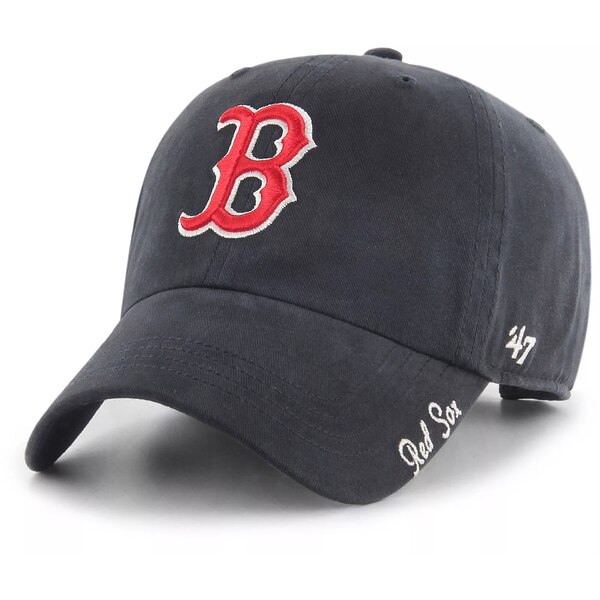 フォーティーセブン レディース 帽子 アクセサリー '47 Women's Boston Red Sox Navy Miata Clean Up Adjustable Hat -