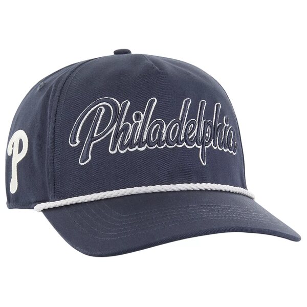 フォーティーセブン レディース 帽子 アクセサリー '47 Adult Nascar Philadelphia Phillies Navy Overhand Hitch Adjustable Hat -