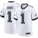 ナイキ メンズ パーカー・スウェットシャツ アウター Nike Men's Philadelphia Eagles Jalen Hurts #1 White Game Jersey -(4)