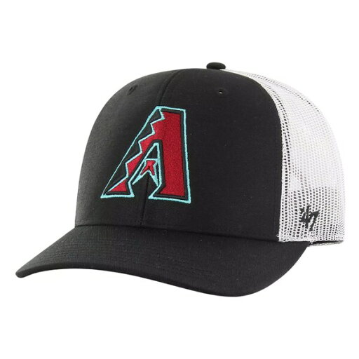 フォーティーセブン レディース 帽子 アクセサリー '47 Adult Arizona Diamondbacks Black Adjustable Trucker Hat - フォーティーセブン レディース 帽子 アクセサリー '47 Adult Arizona Diamondbacks Black Adjustable Trucker Hat -
