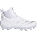 アディダス メンズ サッカー スポーツ adidas Men's adizero Chaos Mid Lineman Football Cleats White...