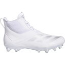 アディダス メンズ サッカー スポーツ adidas Men's adizero Chaos Mid Lineman Football Cleats White