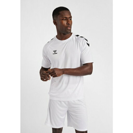 ヒュンメル メンズ Tシャツ トップス XK CORE POLY - Print T-shirt - white ヒュンメル メンズ Tシャツ トップス XK CORE POLY - Print T-shirt - white