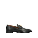 【送料無料】 ヴェルサーチ メンズ スリッポン・ローファー シューズ Loafers Black