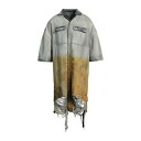 【送料無料】 リックオウエンス メンズ シャツ トップス Denim shirts Blue