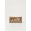 ゲス レディース 財布 アクセサリー ZAMIRA CARDCASE - Wallet - latte logo multi