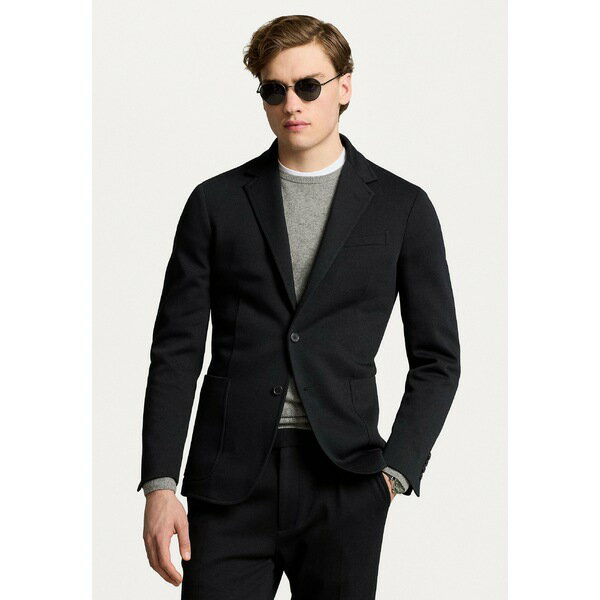 ラルフローレン メンズ ジャケット&ブルゾン アウター POLO SOFT MODERN DOUBLE KNIT JACKET - Blazer jacket - black