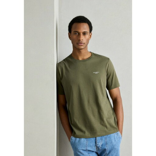 マルコポーロ デニム メンズ サンダル シューズ LOGO PRINT - Basic T-shirt - capulet olive マルコポーロ デニム メンズ サンダル シューズ LOGO PRINT - Basic T-shirt - capulet olive