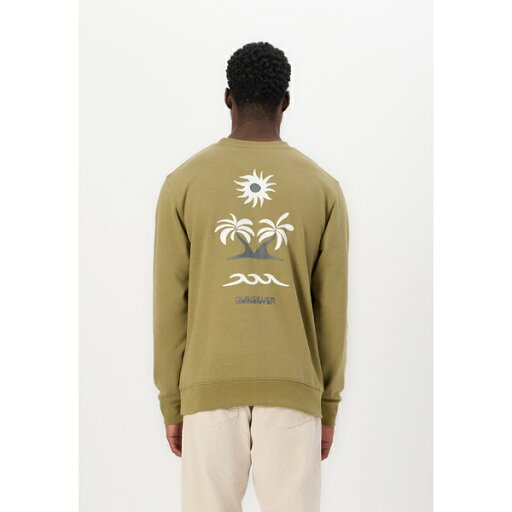 クイックシルバー メンズ パーカー・スウェットシャツ アウター GRAPHIC MIX CREW UNISEX - Sweatshirt - aloe クイックシルバー メンズ パーカー・スウェットシャツ アウター GRAPHIC MIX CREW UNISEX - Sweatshirt - aloe