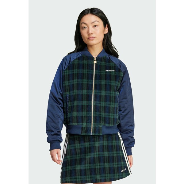 アディダスオリジナルス レディース ジャケット&ブルゾン アウター TARTAN COLLEGIATE - Bomber Jacket - night indigo black shadow green