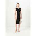 ダナ キャラン ニューヨーク レディース ワンピース トップス FAUX WRAP RING - Day dress - black/blush(4)