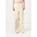 ツインセット レディース カジュアルパンツ ボトムス TROUSERS - Trousers - beige