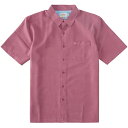 クイックシルバー メンズ シャツ トップス Quiksilver Men's Waterman Centinela 4 Short Sleeve Shirt Mellow Mauve(4)