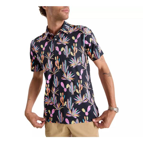 チャビーズ メンズ シャツ トップス Chubbies Men's Lightweight Performance Polo Neon Desert