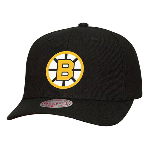 ミッチェル&ネス レディース 帽子 アクセサリー Mitchell & Ness Adult Boston Bruins Pinch Black Adjustable Hat - ミッチェル&ネス レディース 帽子 アクセサリー Mitchell & Ness Adult Boston Bruins Pinch Black Adjustable Hat -