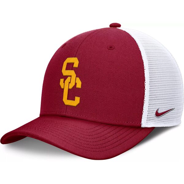 ナイキ レディース 帽子 アクセサリー Nike Men's USC Trojans Cardinal Rise Adjustable Trucker Hat -