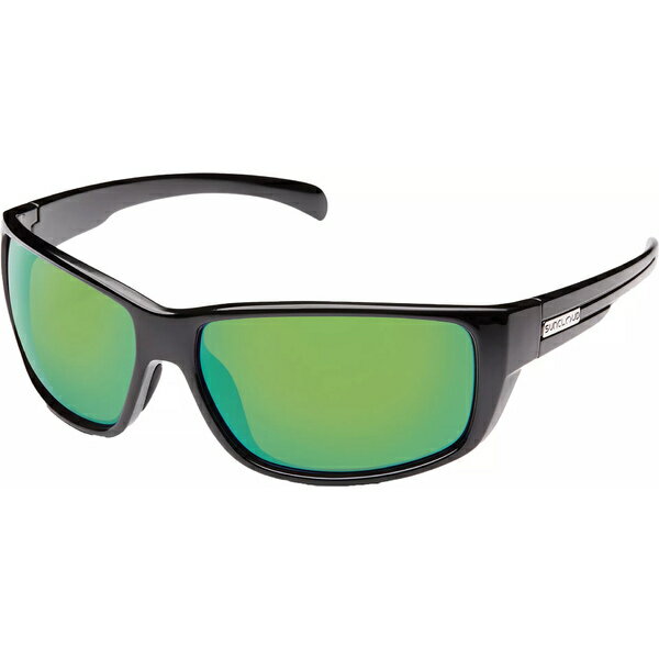 サンクラウド オプティクス レディース サングラス&アイウェア アクセサリー Suncloud Milestone Polarized Sunglasses Black/Green Polarized