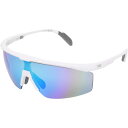 DSG メンズ サングラス・アイウェア アクセサリー DSG Semi Rim Shield Sunglasses White/Blue(4)