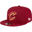 ニューエラ メンズ 帽子 アクセサリー New Era Cleveland Cavaliers Primary Logo 9Fifty Adjustable S...
