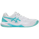 アシックス レディース テニス スポーツ ASICS Women's Gel-Dedicate 8 Pickleball Shoes White/Aqua