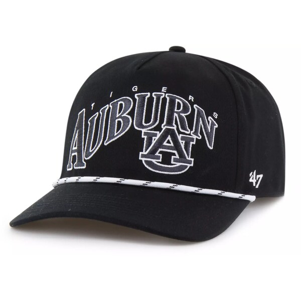 フォーティーセブン レディース 帽子 アクセサリー '47 Adult Auburn Tigers Black Wave Speckle Hitch Adjustable Hat -